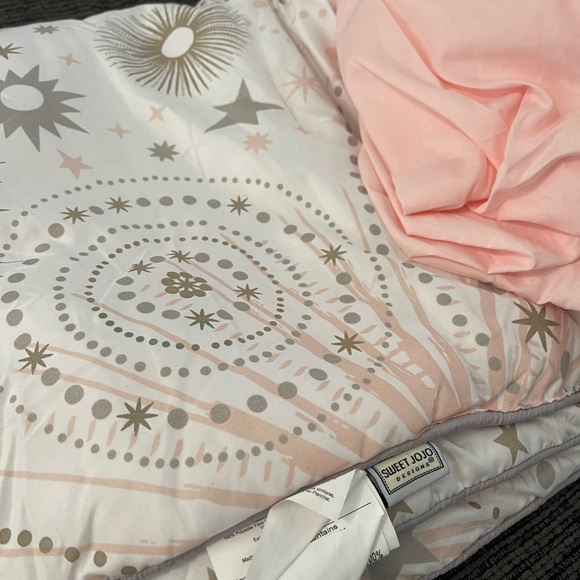 Sweet Jojo Designs Other - Sweet Jojo Designs Pink and Tan Comforter Set
